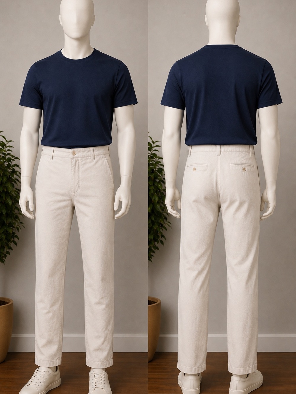 Ralph Lauren Golf Light Cream/Tan Straight Leg Chino Pants 100% Cotton
